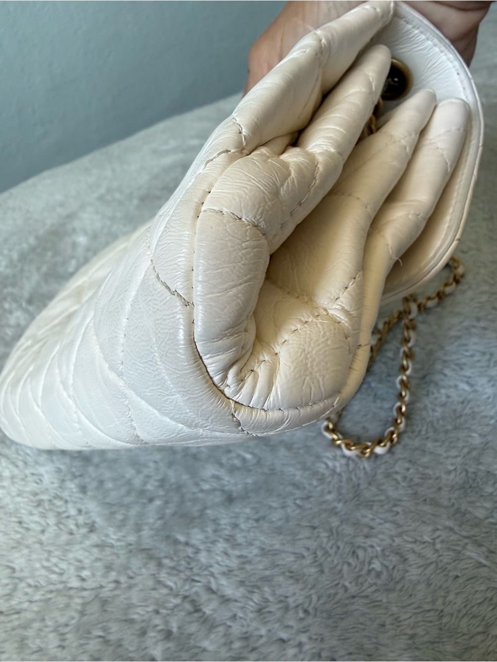 CHANEL Evening Star East/West Flap Bag w/Microchip - Picture 8 of 12